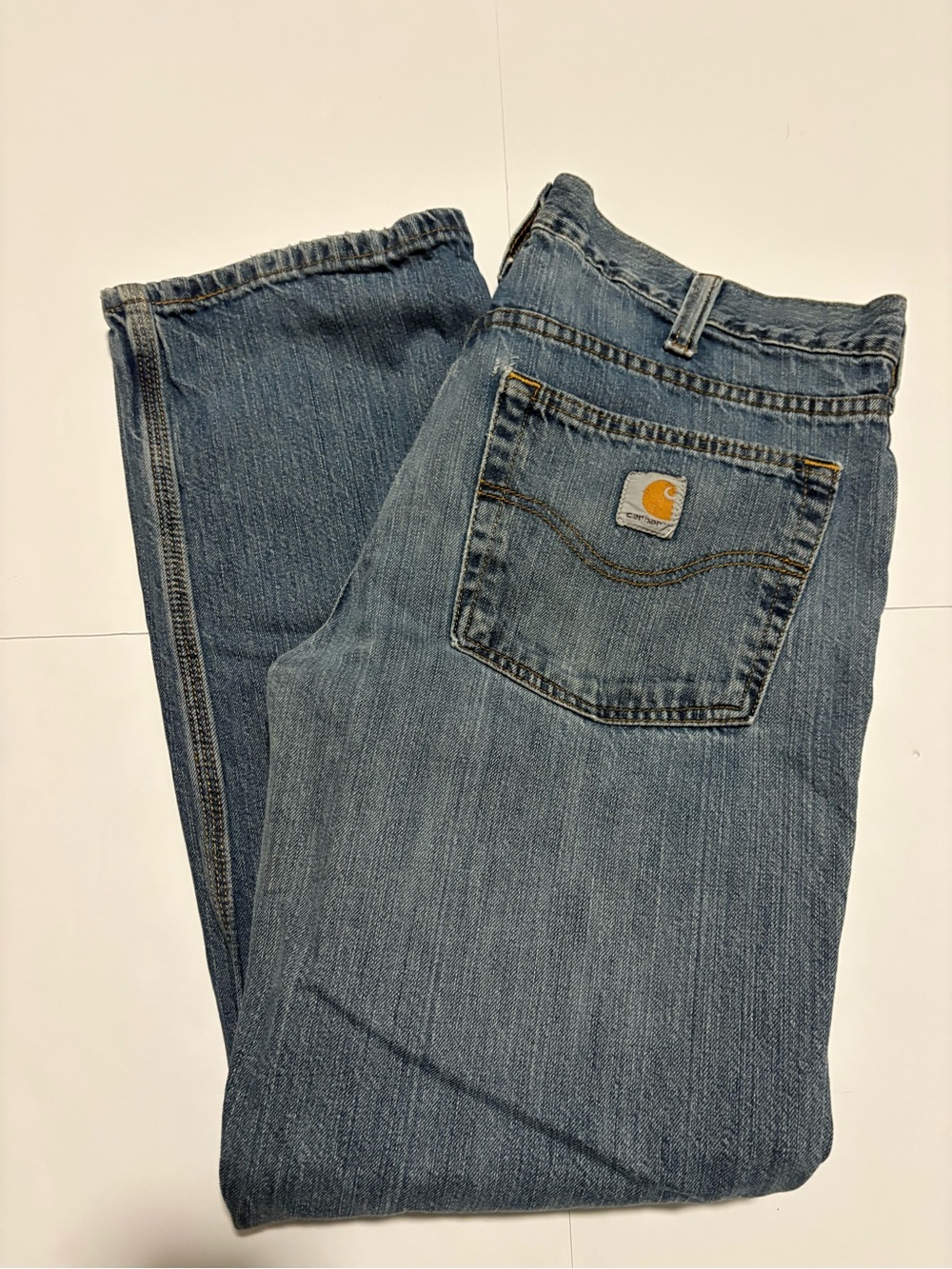 Carhartt Relaxed Straight Blue Denim Jeans Men’s Size 34x30